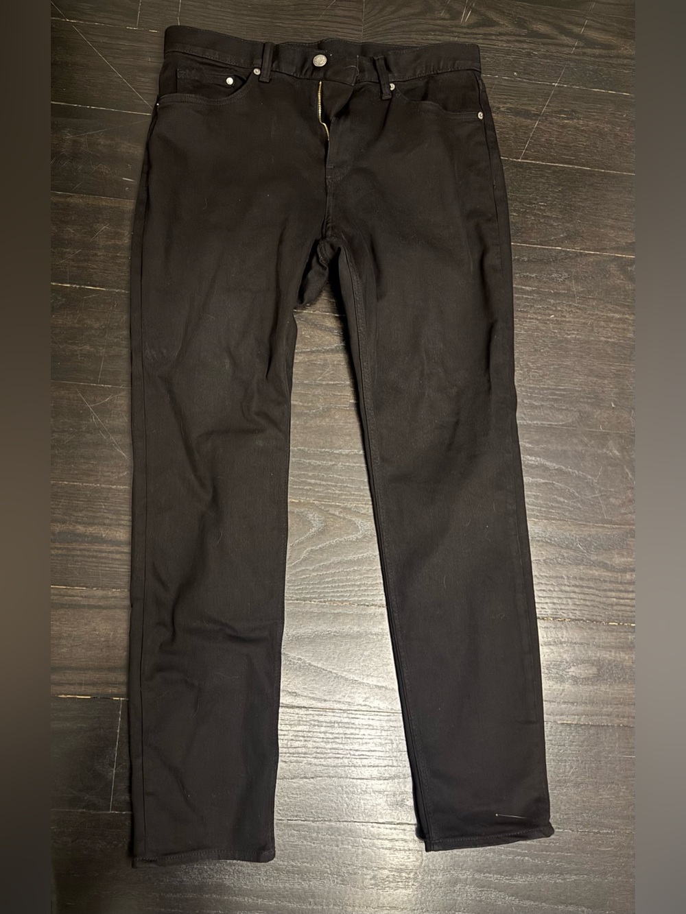 H&M Men's Black Slim Fit Chinos Jeans, size 33